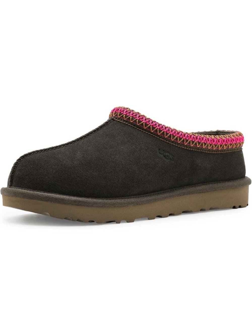 Womens Dense Smoke Suede UGG Tasman II Slipper Heat Embossed Braided Slippers